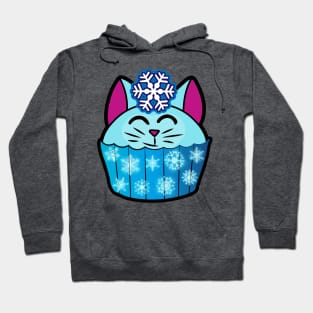 Winter frost Catcake - Snowflake and shimmering frosting! Hoodie